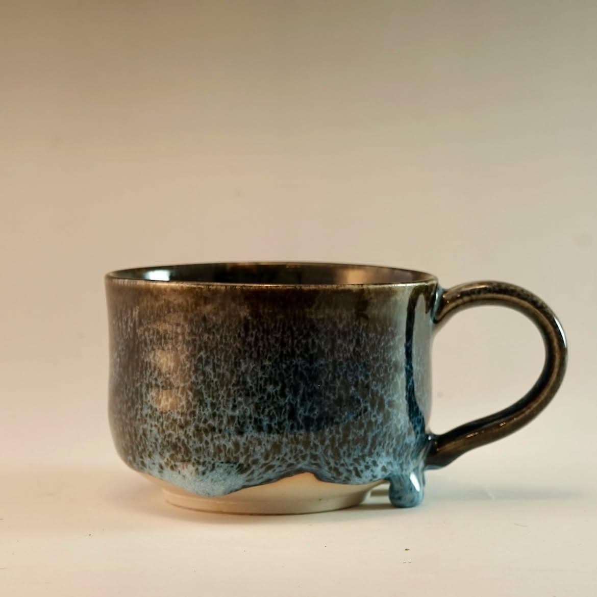 Fjord — Stoneware teacups, wood-fired in reduction, cone 11