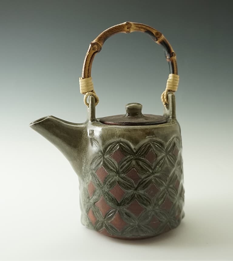 Wild Clay Teapot — Wild clay and rock glaze, reduction-fired, cone 11